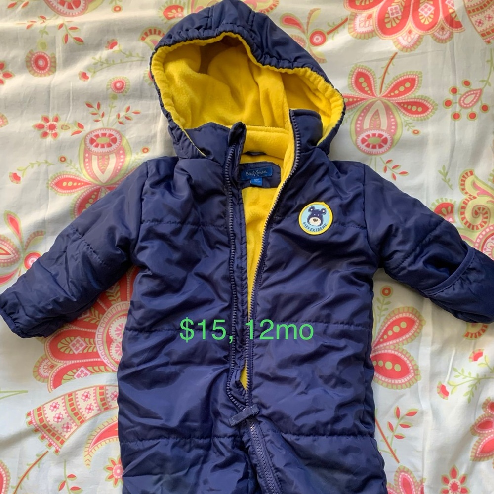 12mo baby snowsuit